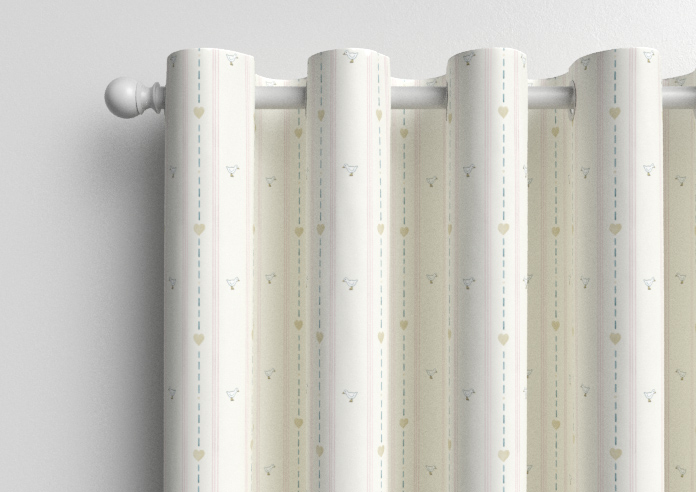 Puddle Down, Duck Stripe Dollymix - Made to Measure Curtains - Image 12